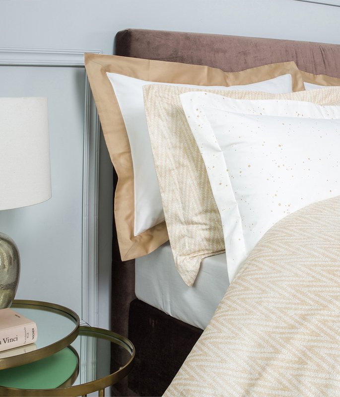 Sateen bed linen set Cosmos Gold