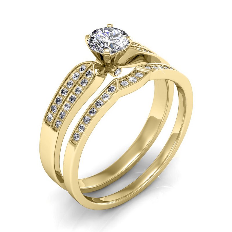 Anello dell'imperatrice - oro e cristallo