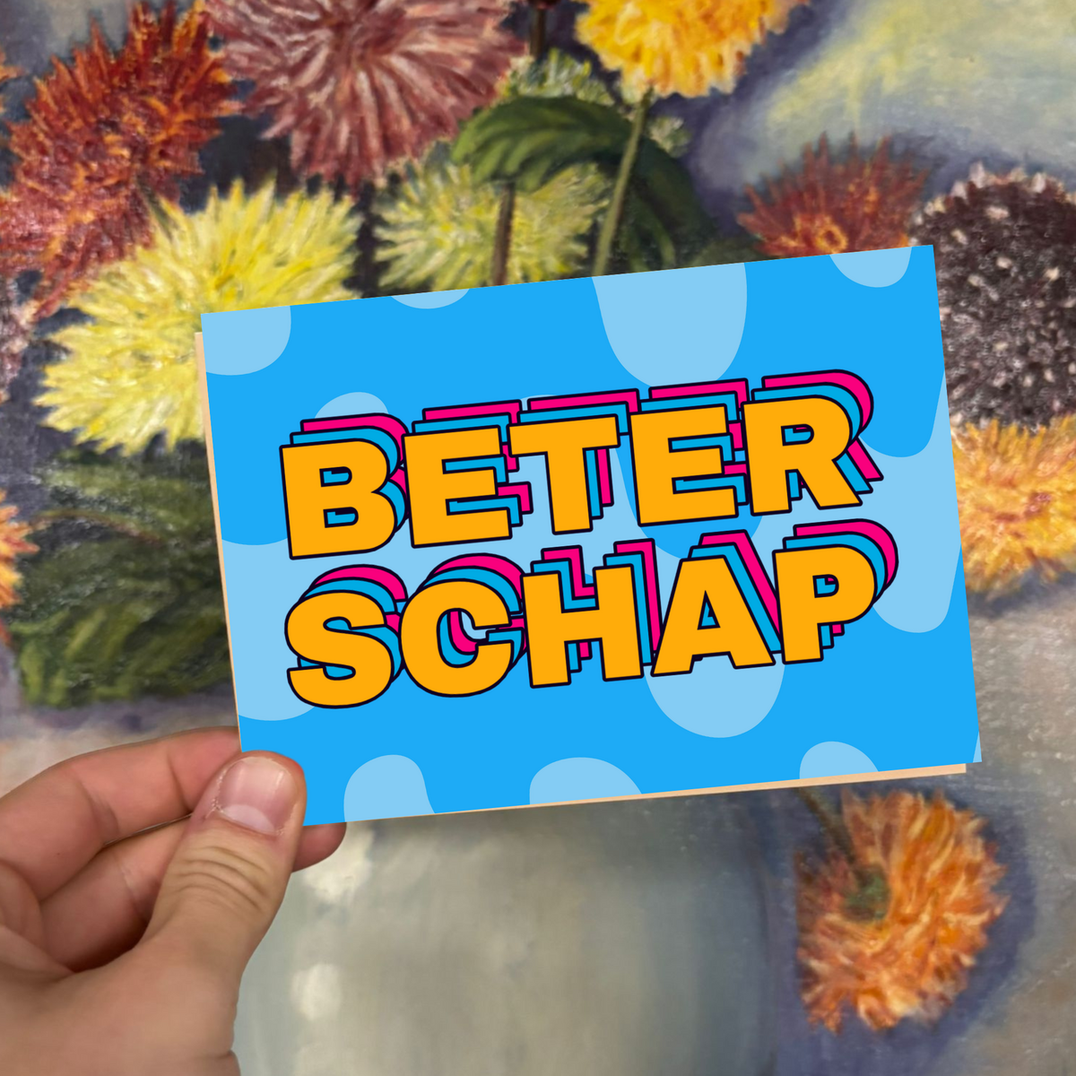 Gute Besserung Postkarte Retro