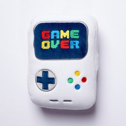 Relaxeazzz Game Over Shaped Plush Travel Pillow & Eye Mask