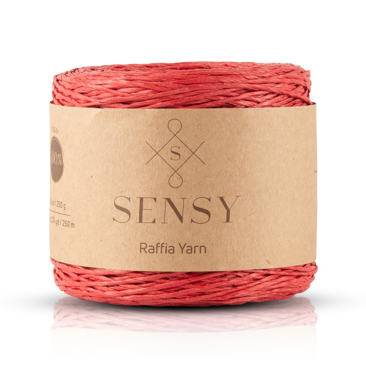 Sensy Premium 274 iarde %100 filato di rafia di carta