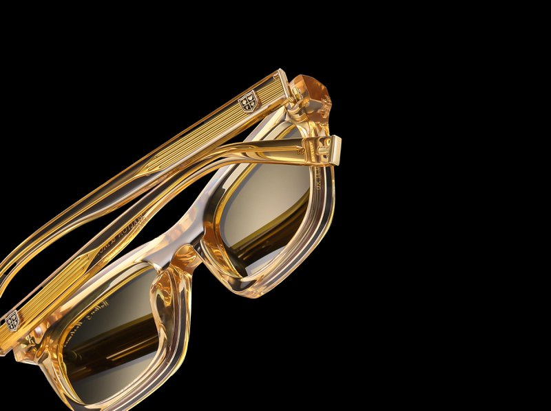 Walton & Mortimer n. 54: occhiali da sole "Inferno" Shimmer Champagne
