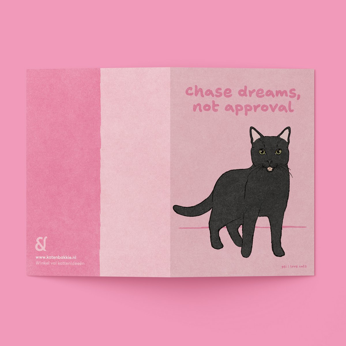 Biglietto di auguri 'Chase Dreams, NON APPROVATION'