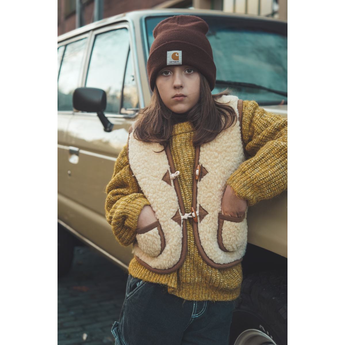 Woolen body warmer - Macchiato