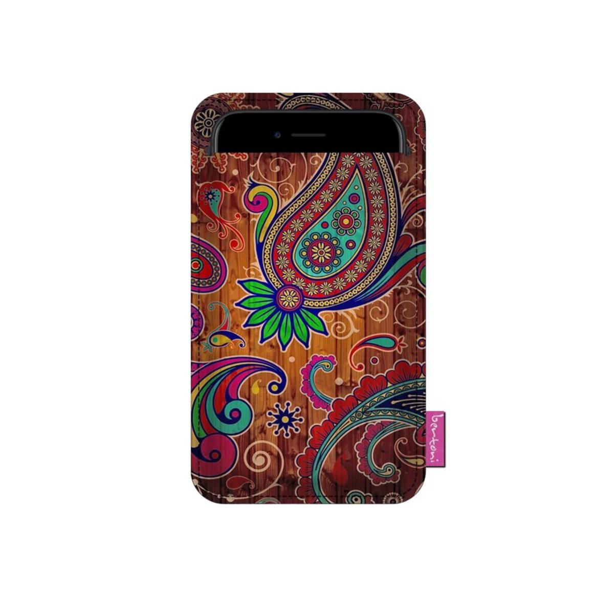 Orient smartphonehoes van grijs vilt Bertoni