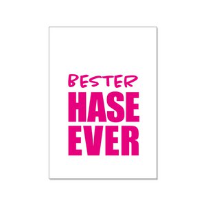 Postkarte hoch, bester Hase ever