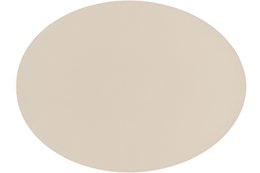 Dækkeserviet TRUDO - oval - vegansk læder - 33x45 cm