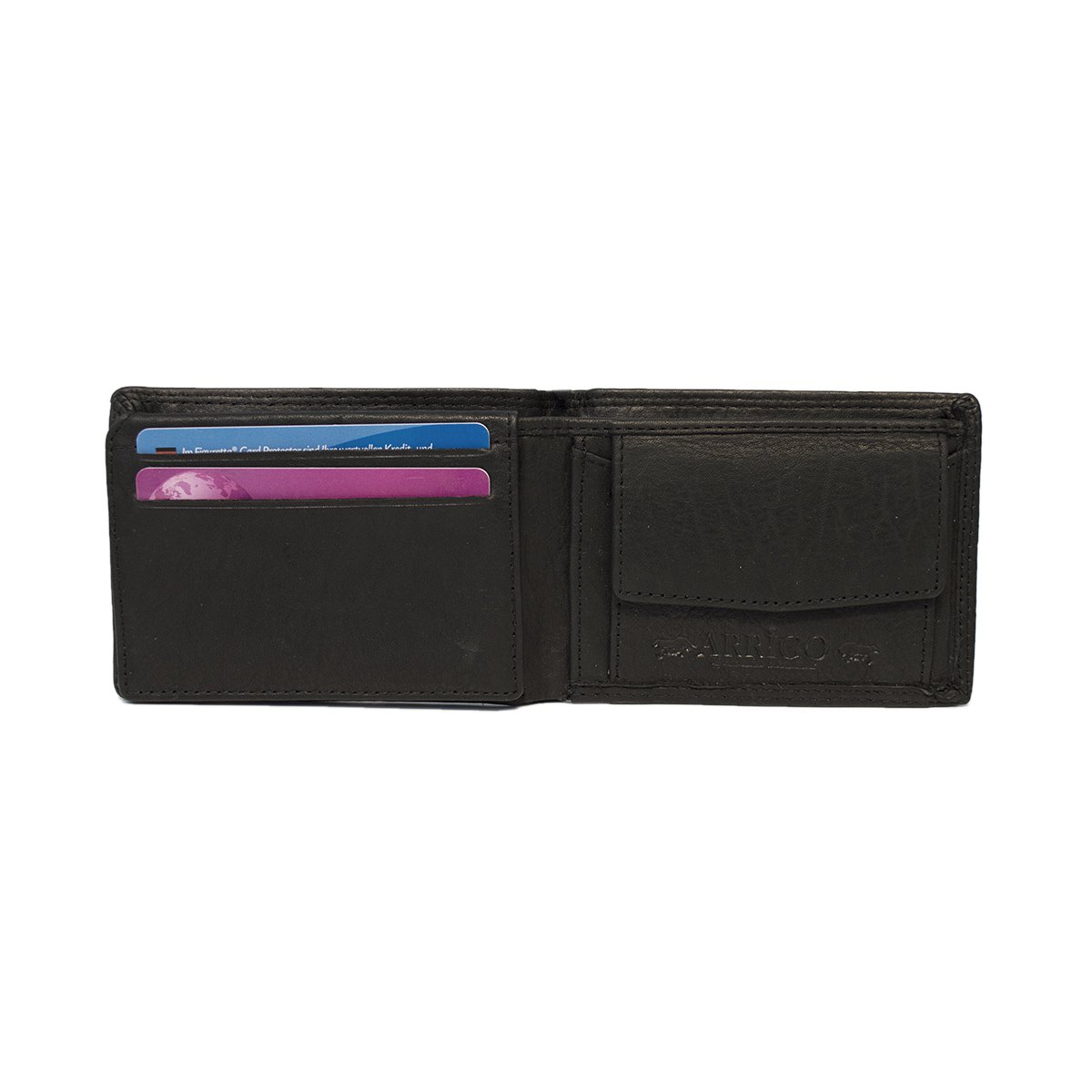 Herrepung Billfold Model af sort læder