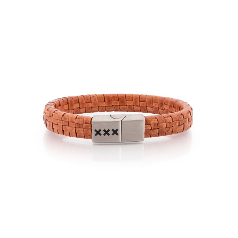 Læderarmbånd lysebrun | SPUI