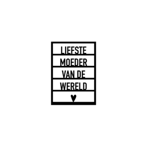 Kaart moederdag "liefste moeder van de wereld"