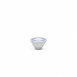 Ceramic bowl with lid, 11.5 cm in diameter, suitable for serving or storing food. Features a simple, minimalist design in a neutral color palette.