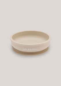 Silicone Suction Bowl - Oyster Beige