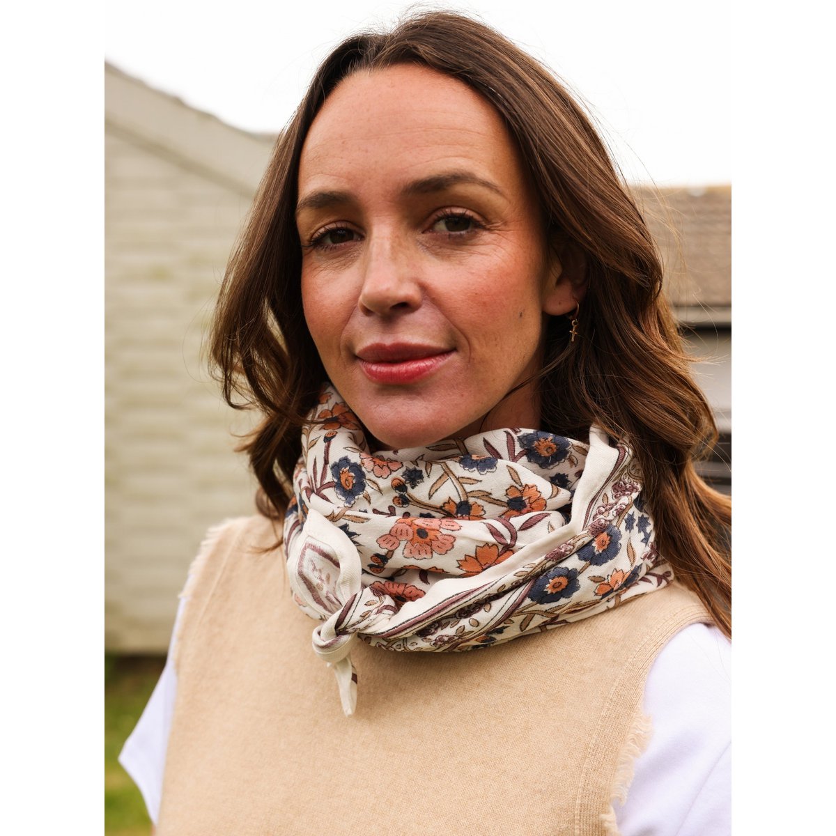 Foulard für Erwachsene Delhi Capri 100 cm