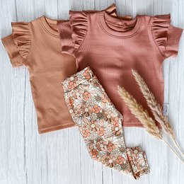 Ruffle T-shirt Rib Jersey Kleiroze