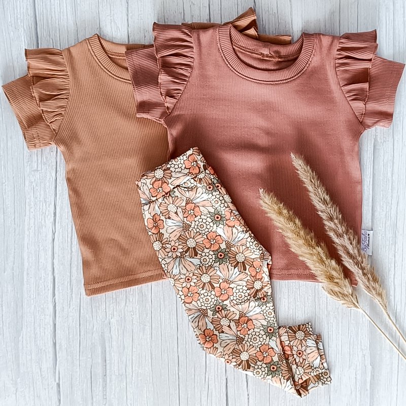 Ruffle T-shirt Rib Jersey Kleiroze