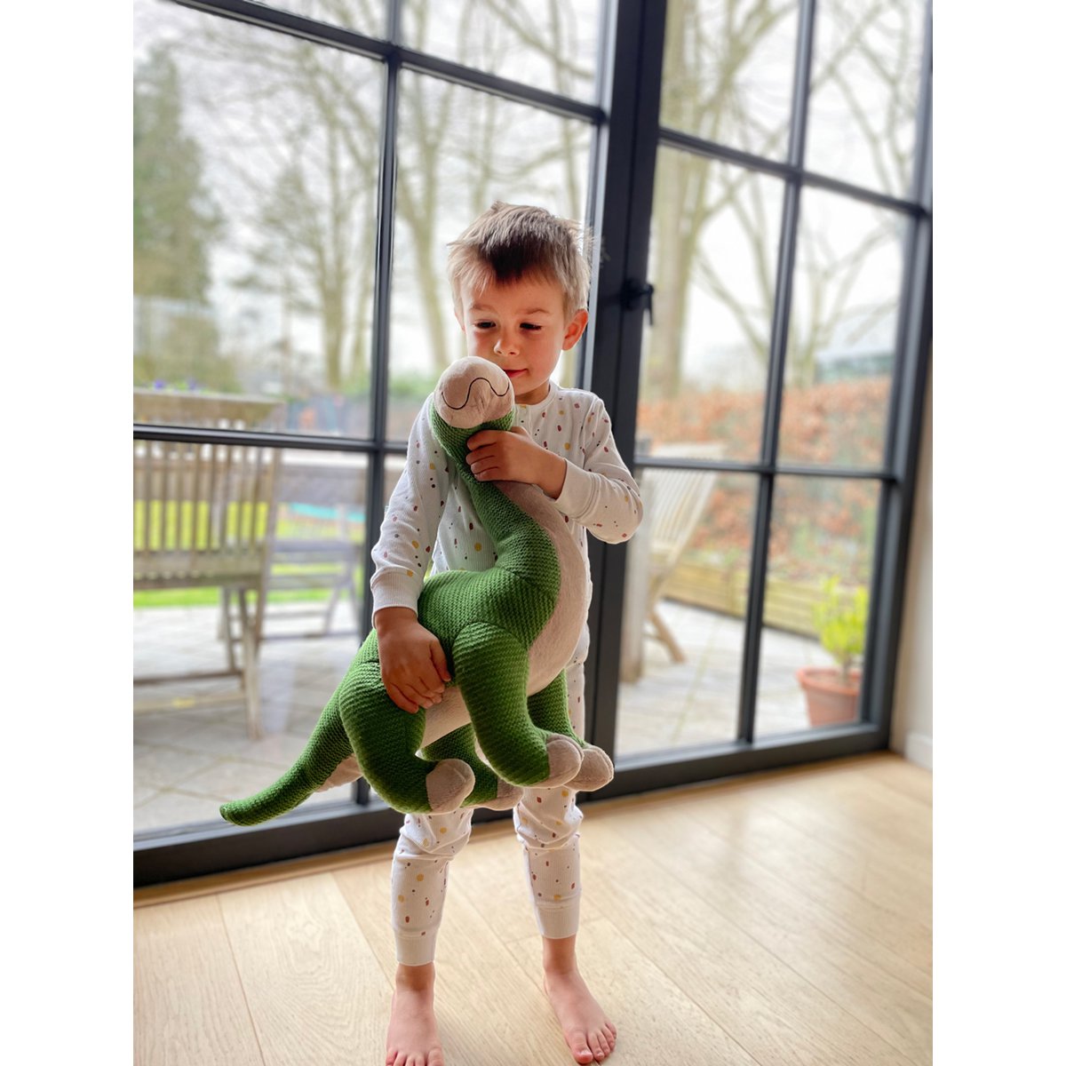 Gebreid - Brontosaurus, Groot