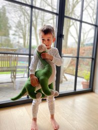 Gestrickt - Brontosaurus, Groot