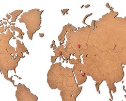Mappa del mondo in legno - Fai da te - HDF