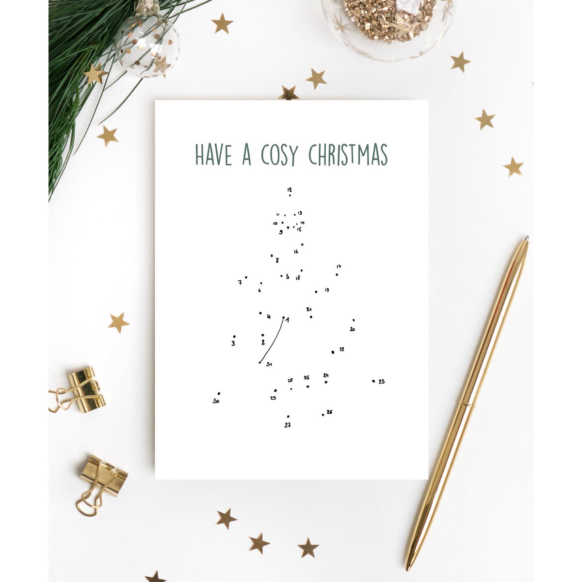 Kerstlijntekening