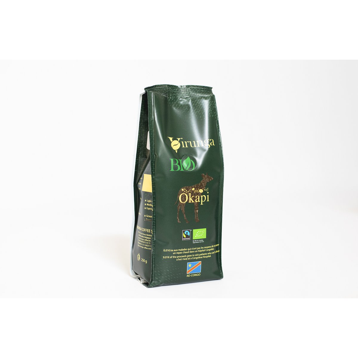 Café OKAPI Bio & équitable 250g Beans Regular