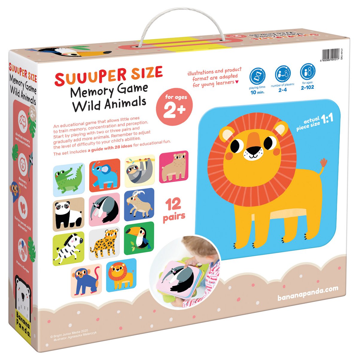 Suuuper Size Memory Gioco Wild Animals 2+
