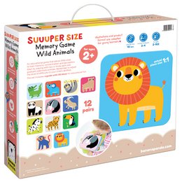 Suuuper Size Memory Game Wild Animals 2+