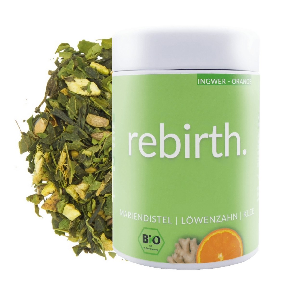 Organic Superfood Tea Rebirth 75g can