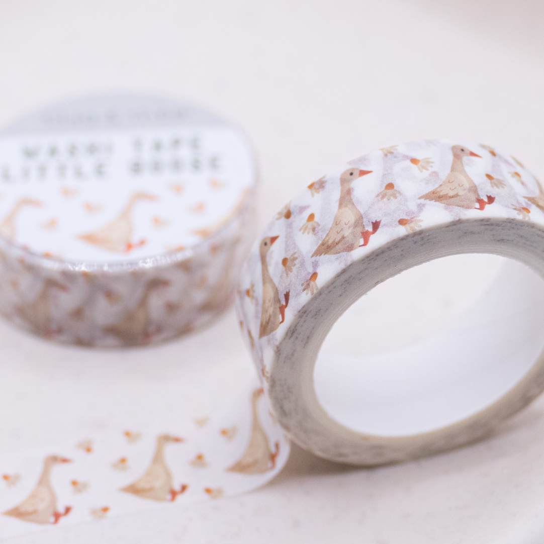 Washi Tape Oie - Ruban Adhésif Oies Washi Tape Masking Tape Prairie