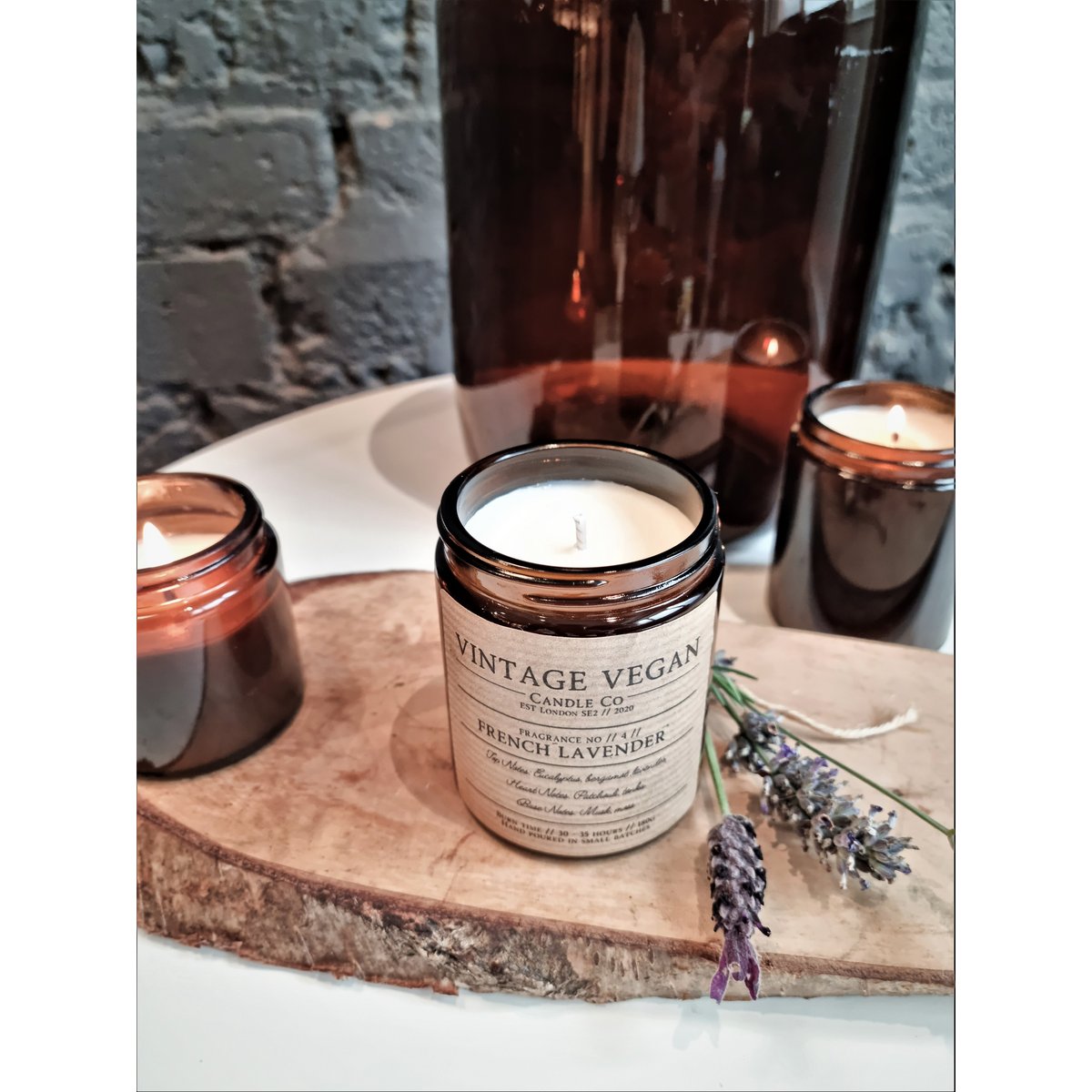 France Lavender Vintage Vegan Soy Travel Candle