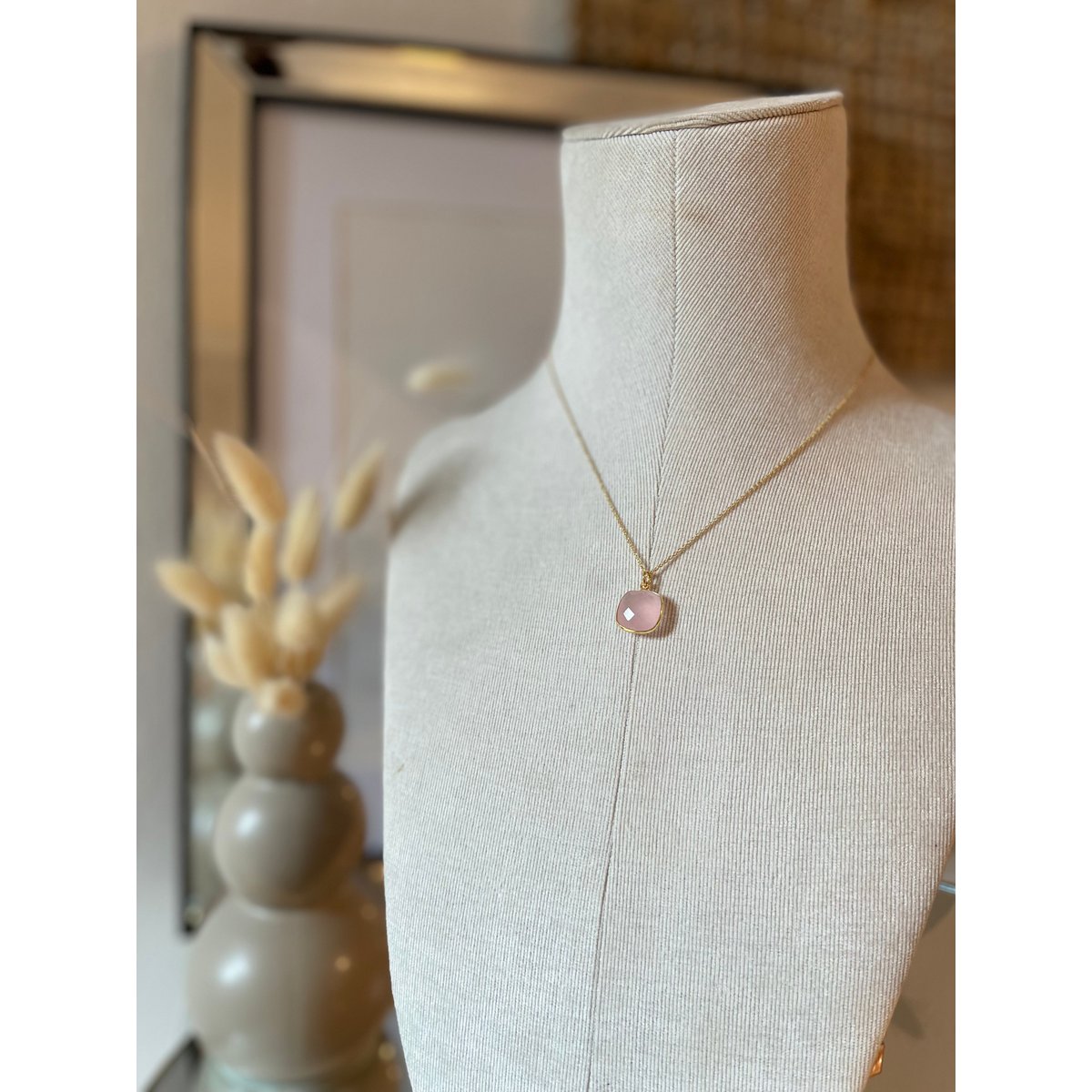 Caramelle Gemme | Collana in quarzo rosa