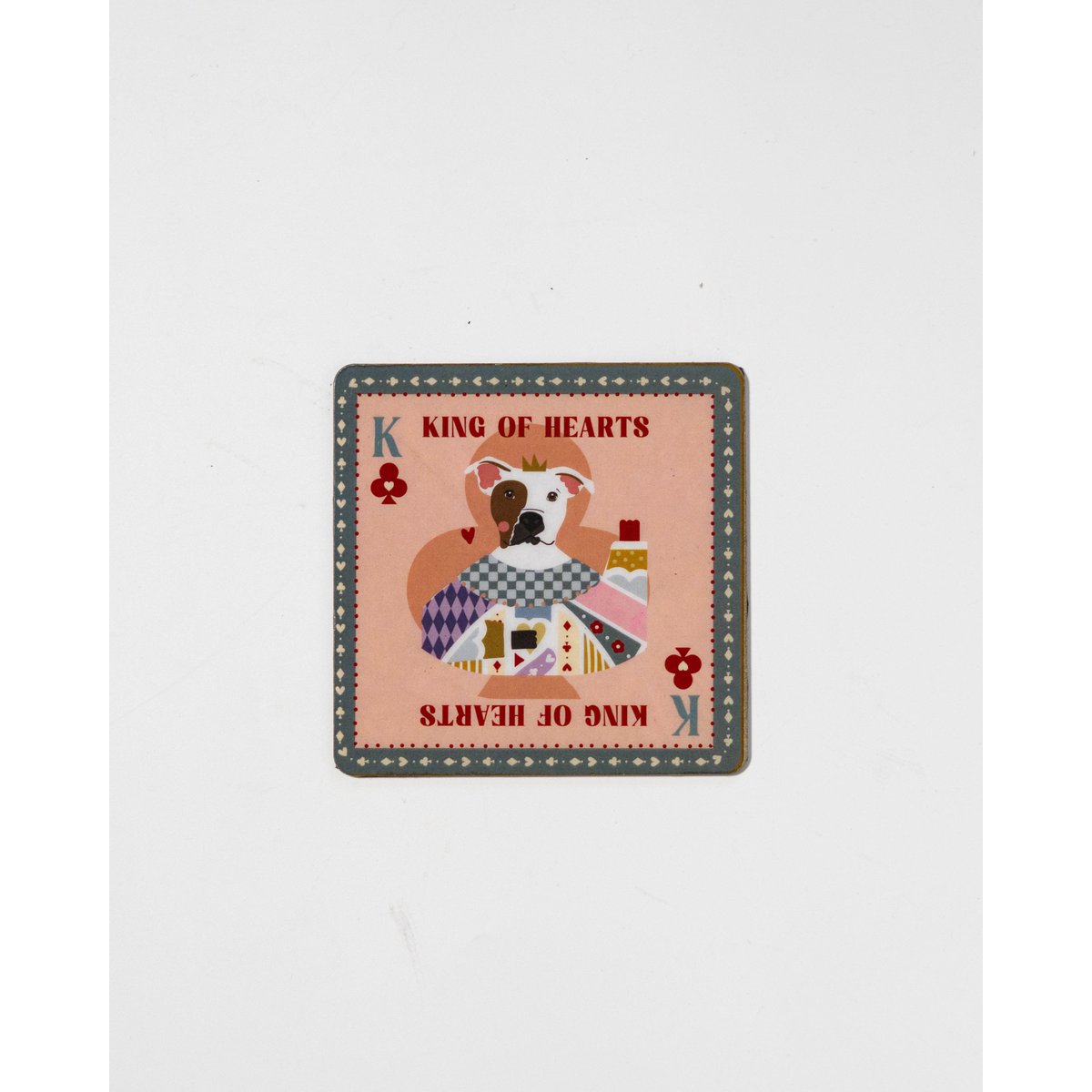 Metal & Magnet Animal Art Beverage Coaster - Also Fridge Magnet, 9.5cm