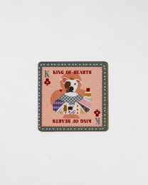 Metal & Magnet Animal Art Beverage Coaster - Also Fridge Magnet, 9.5cm