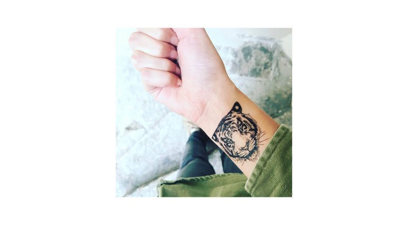 Tatuaje temporal: Tigre