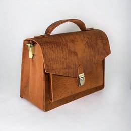 Handgemaakte lederen Crossbody tas