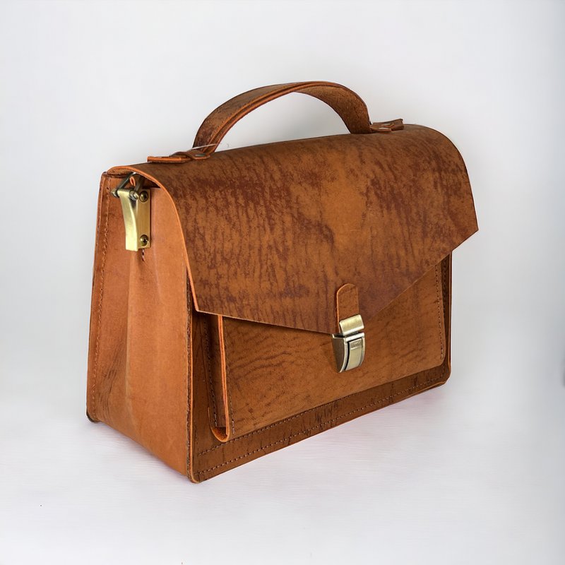Handgemaakte lederen Crossbody tas