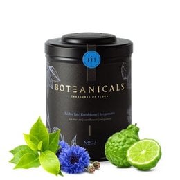 "Pai Mu Tan white tea with cornflower and bergamot. The tea leaves have a light green color with blue cornflower petals and a citrusy bergamot aroma."
The product is a Pai Mu Tan white tea blend with cornflower and bergamot. The tea leaves have a light green color with blue cornflower petals visible, and the blend has a citrusy bergamot aroma. This information would be relevant for a semantic search on this tea product.