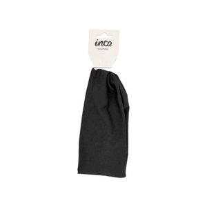 Wide elastic hair band - 10 cm - Black