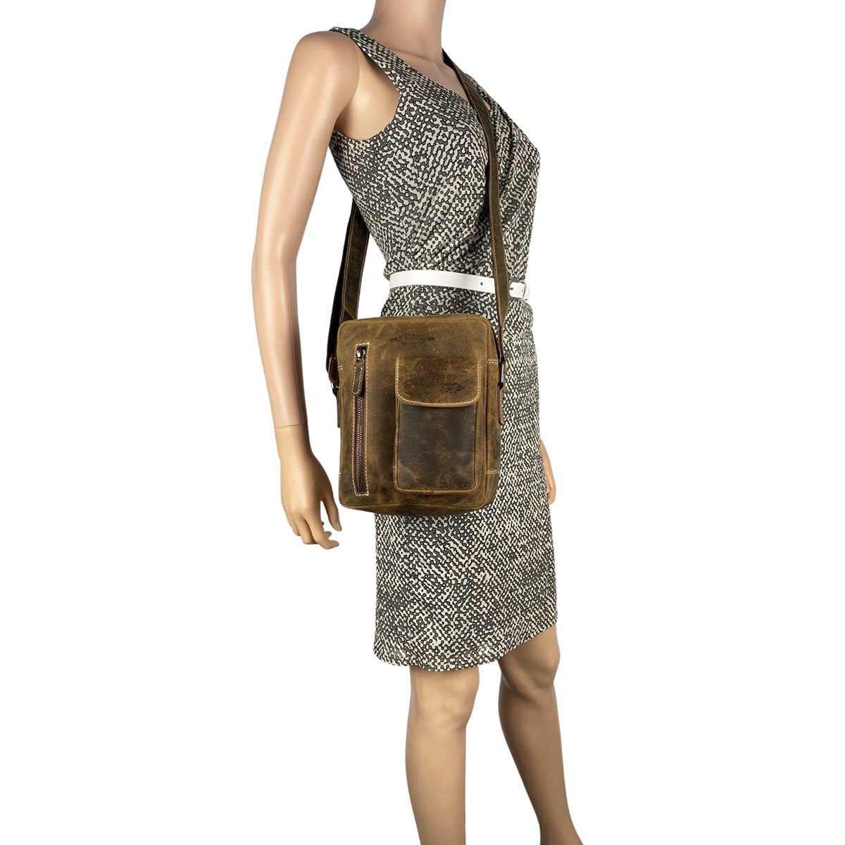 Bolso De Hombre O Bolso De Mujer En 3 Colores De Piel De Búfalo - Bandolera De Mujer O De Hombre