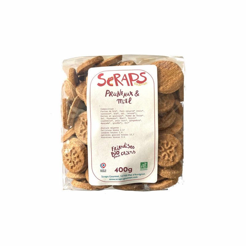 Pruimen- en honingkoekjes in bulk 400 g