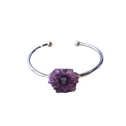Women's bracelet with purple Agate