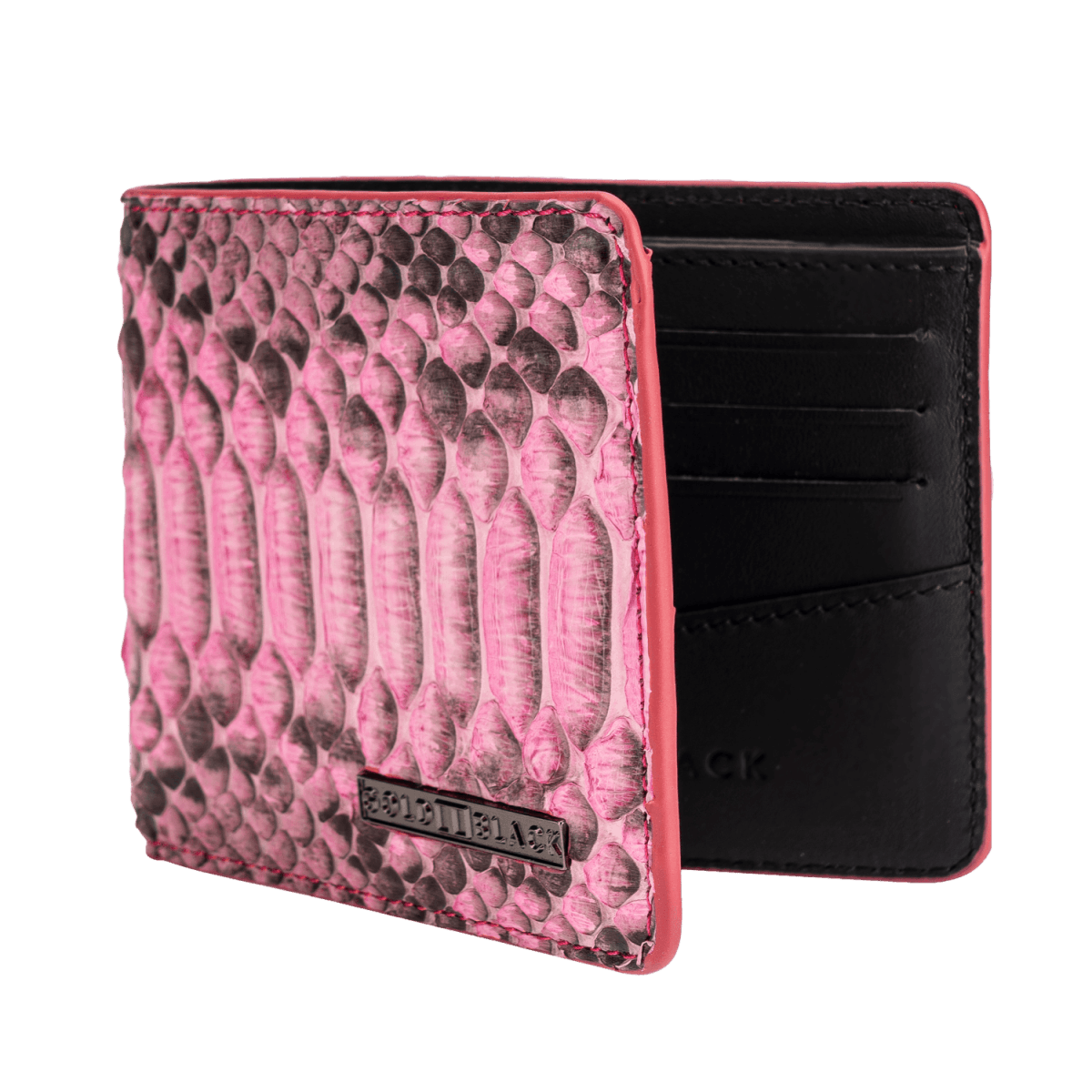 Portemonnee GM python leer roze