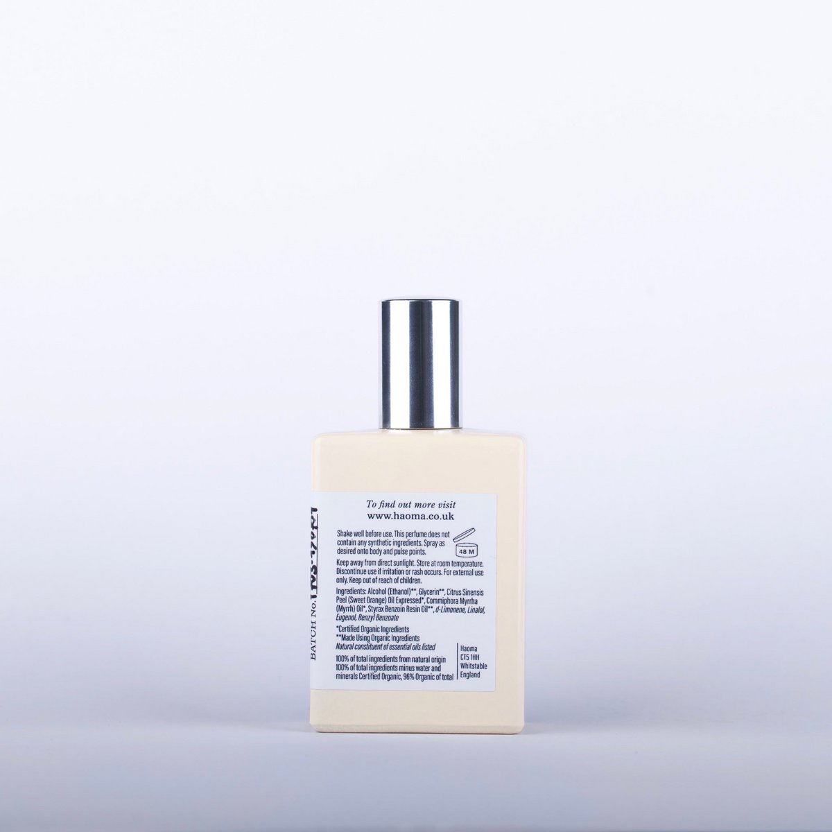 Pomarańczowa organiczna woda perfumowana Single Note
