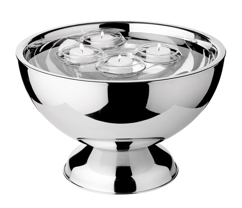 EDZARD champagnekøler flaskekøler vinkøler Cadiz, rustfrit stål højpoleret, dobbeltvægget, ø 32 cm