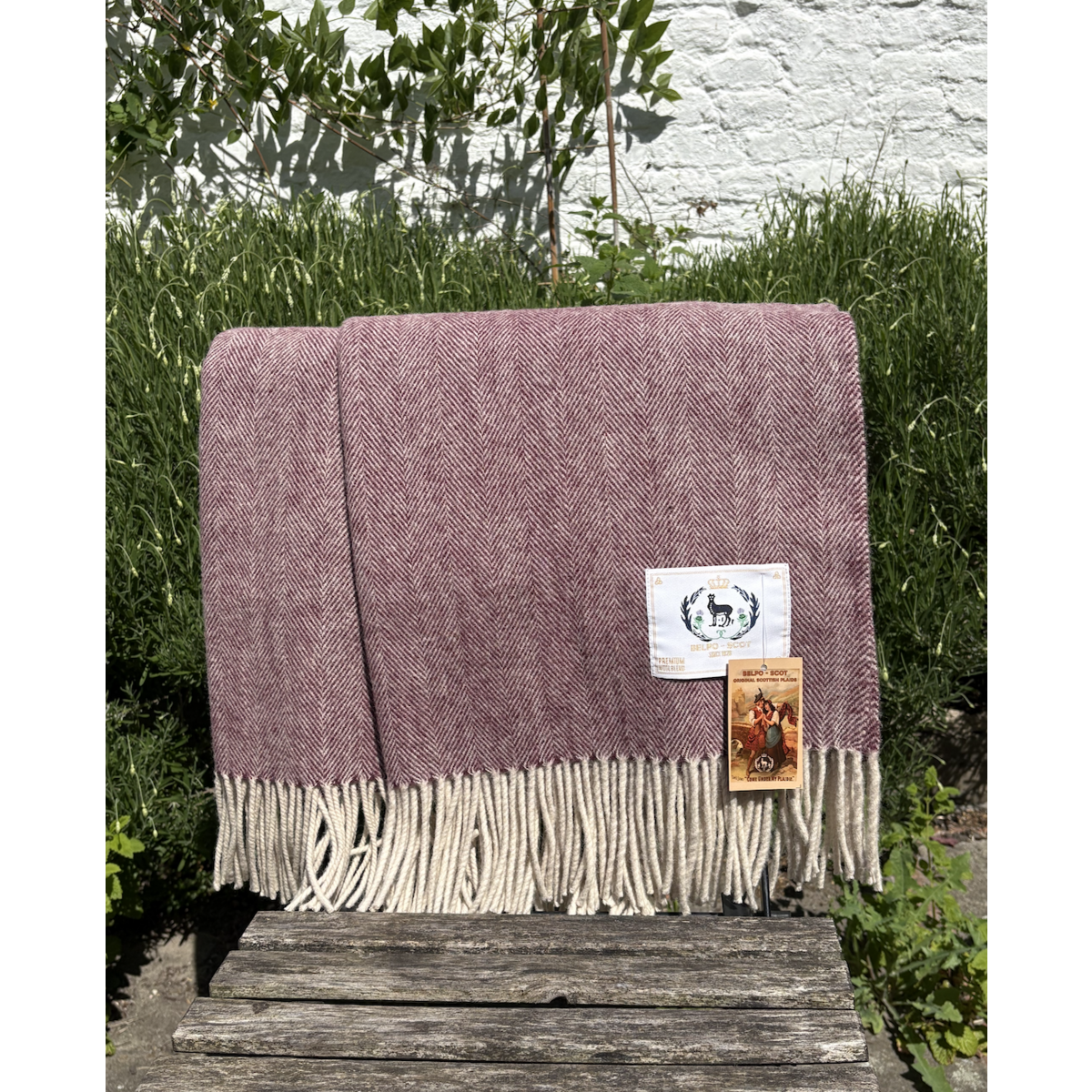 Herringbone  - 100% Recycled wool - vibrant colours