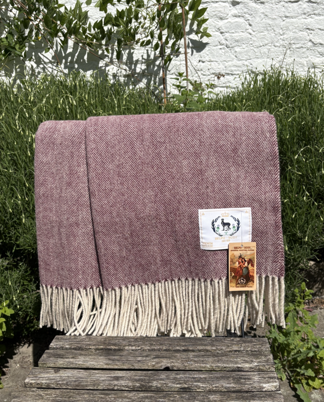 Herringbone  - 100% Recycled wool - vibrant colours