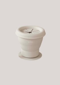 Snackbecher aus Silikon - Oyster Beige
