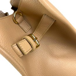 Grote Italiaanse leren draagtas voor dames met korte hengsels B2B 57897