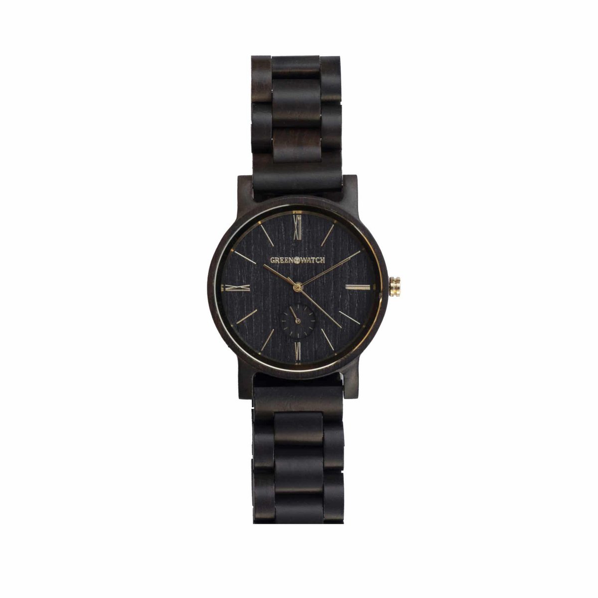Greenwatch | Classico | Holzuhr Unisex | Ebenholz