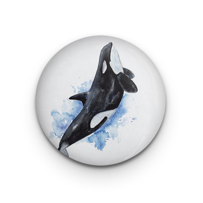 Decoratieve magneet Orca Splash