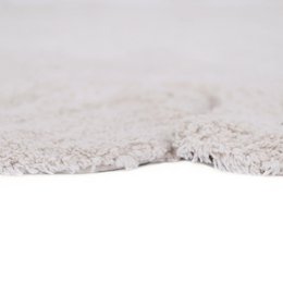Round washable cotton children's bedroom rug "petals" finish GABRIELLE